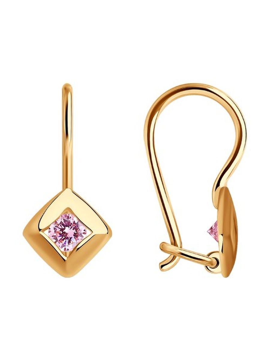 

Серьги из золота TEO MAORI 827222, фианит, 827222