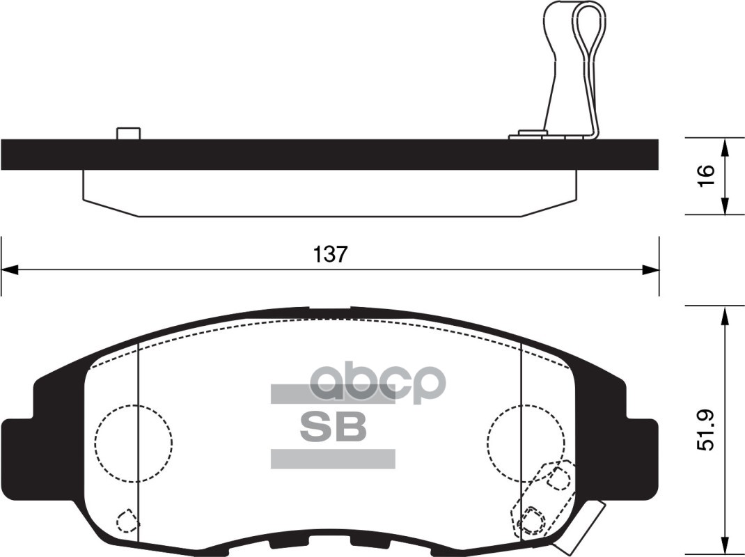 

Колодки Дисковые Передние Honda Accord All 90-93/Cr-V 2.0i 02> Sangsin brake Sp1231