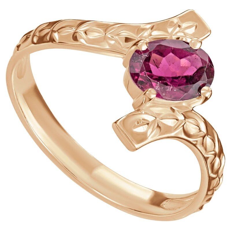 

Кольцо из серебра с натуральным турмалином LAZURIT-ONLINE 8372PG р.20, 8372PG