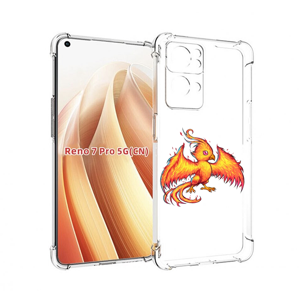 

Чехол MyPads огненная-птичка для OPPO Reno7 Pro 5G, Прозрачный, Tocco