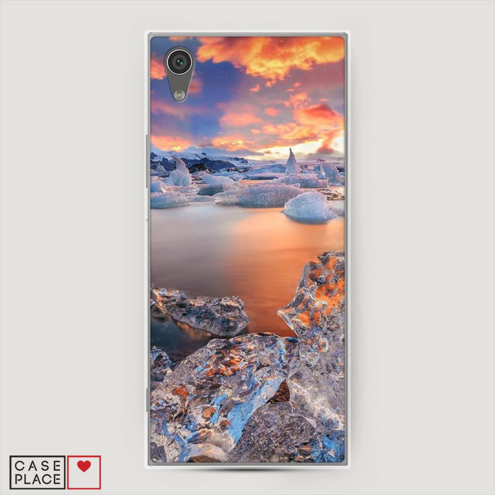 

Чехол на Sony Xperia L1 "Ледники", Синий;оранжевый, 52550-2