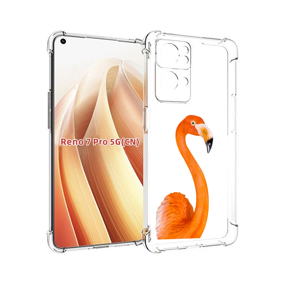 

Чехол MyPads оранжевый-фламинго для OPPO Reno7 Pro 5G, Прозрачный, Tocco