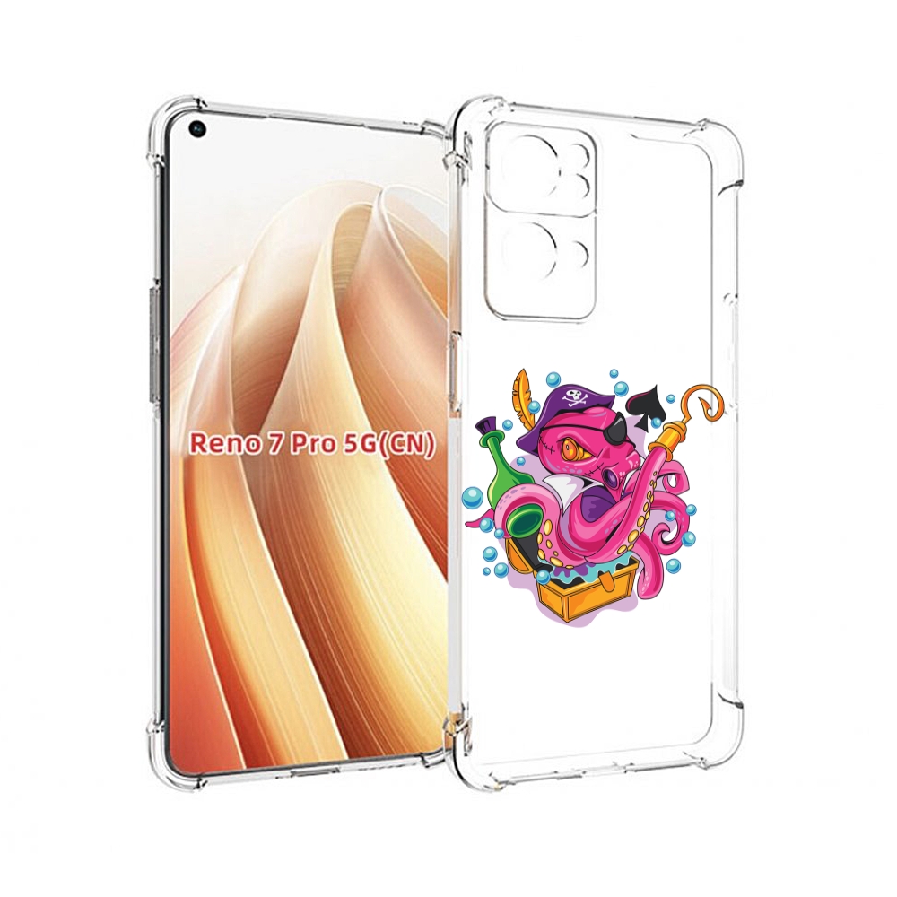 

Чехол MyPads осьминог пират детский для OPPO Reno7 Pro 5G, Прозрачный, Tocco