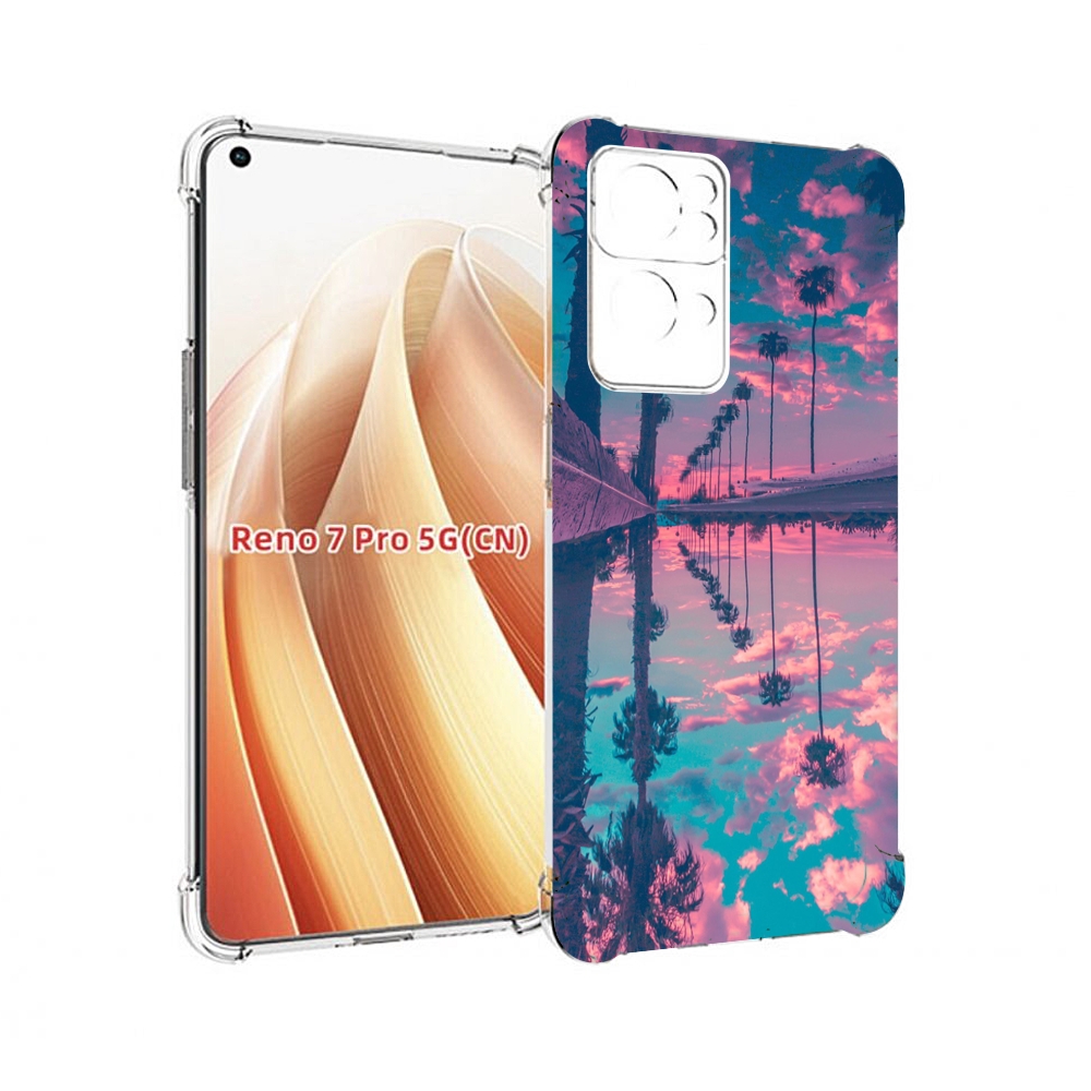 

Чехол MyPads отражение-пальм для OPPO Reno7 Pro 5G, Прозрачный, Tocco