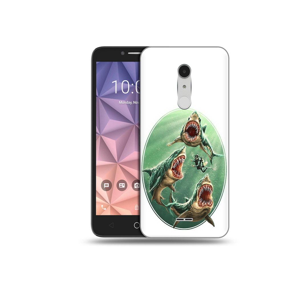 

Чехол MyPads Tocco для Alcatel A3 XL синяя бездна, Прозрачный, Tocco