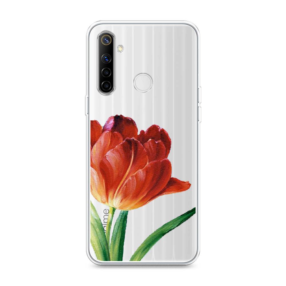 

Чехол Awog на Realme 6i "Красный тюльпан", Разноцветный, 252950-8