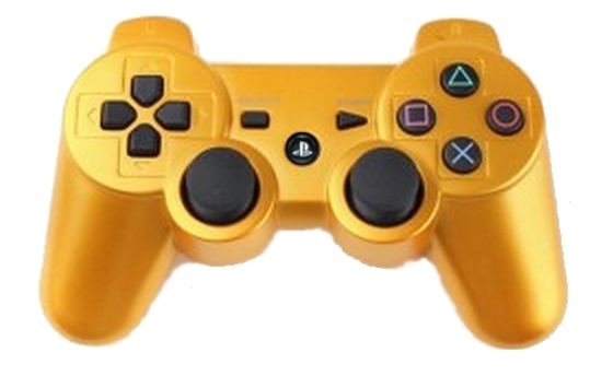 Геймпад NoBrand DualShock 3 для Playstation 3 Gold (Не оригинал)