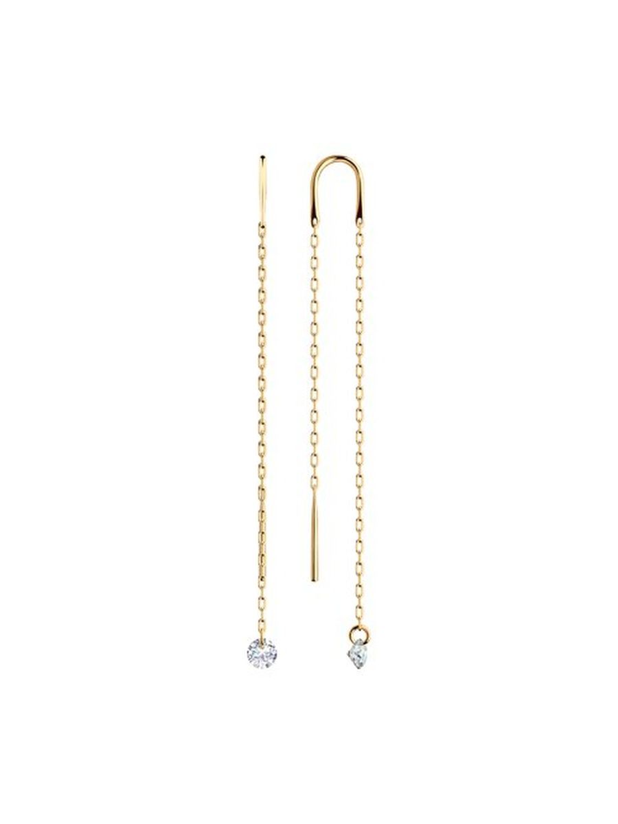 

Серьги из золота TEO MAORI 828625, фианит, 828625