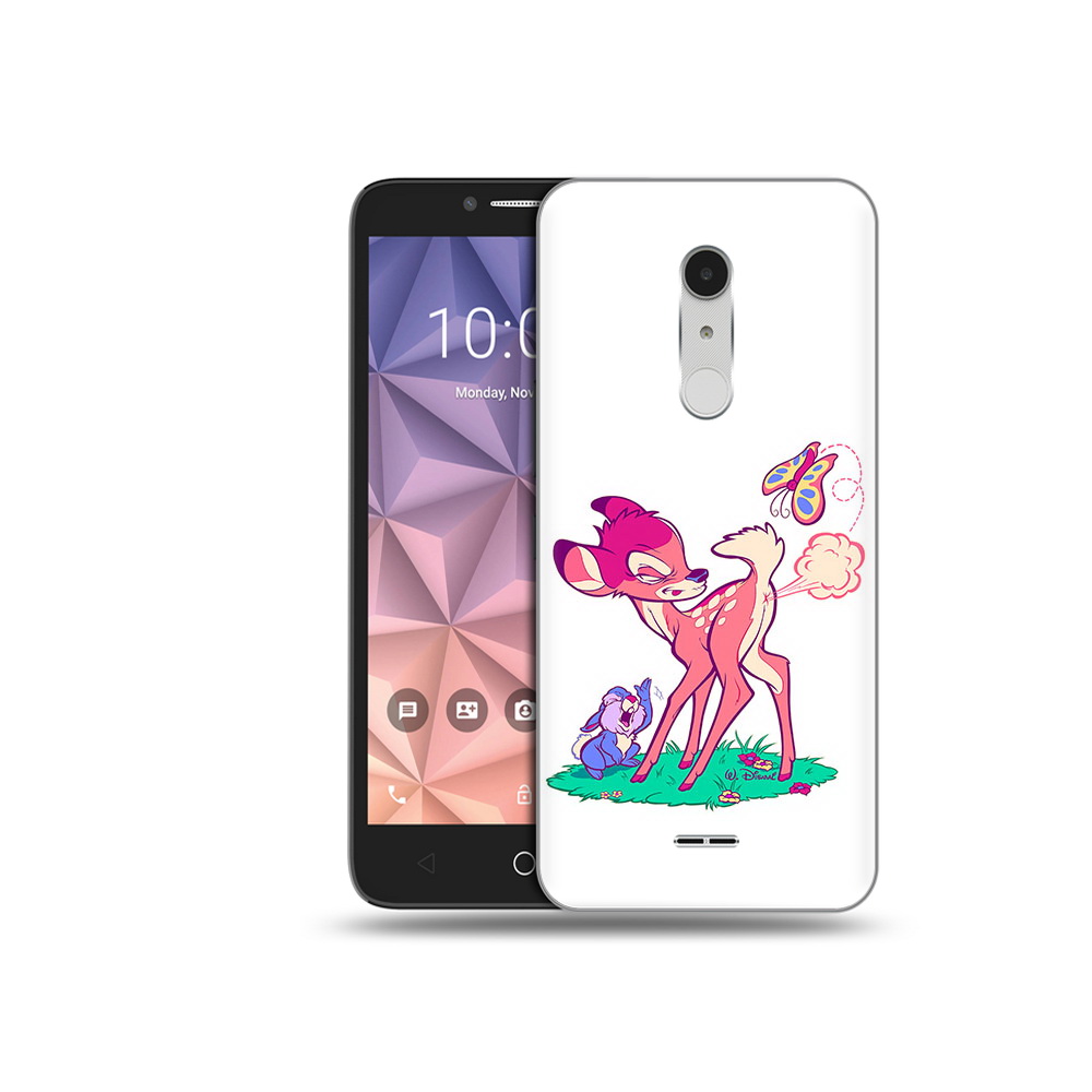 

Чехол MyPads Tocco для Alcatel A3 XL смешной олененок, Прозрачный, Tocco