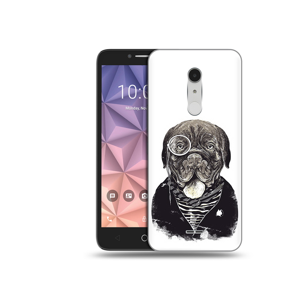 

Чехол MyPads Tocco для Alcatel A3 XL солидный песик, Прозрачный, Tocco