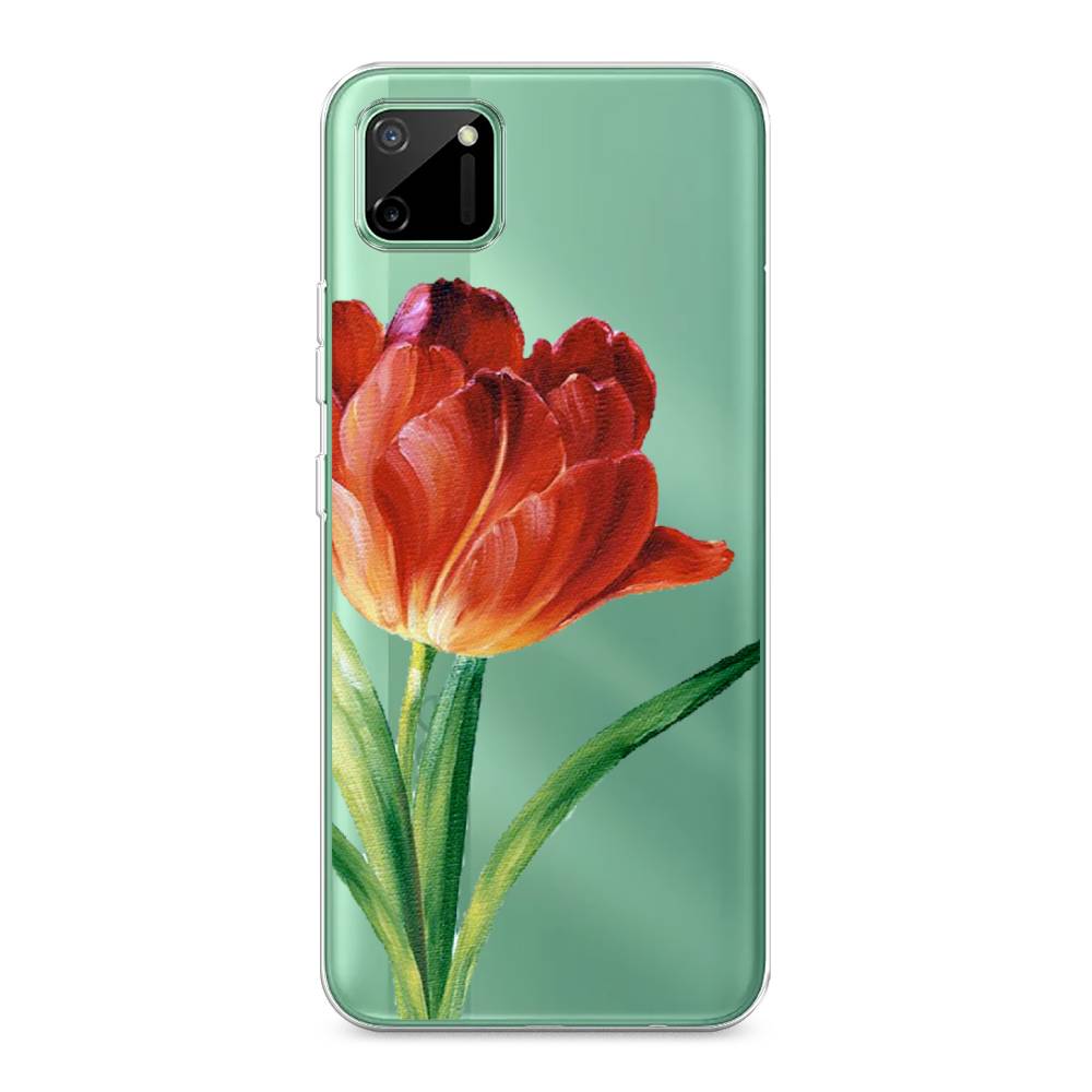 

Чехол Awog на Realme C11 2020 "Красный тюльпан", Разноцветный, 253850-8