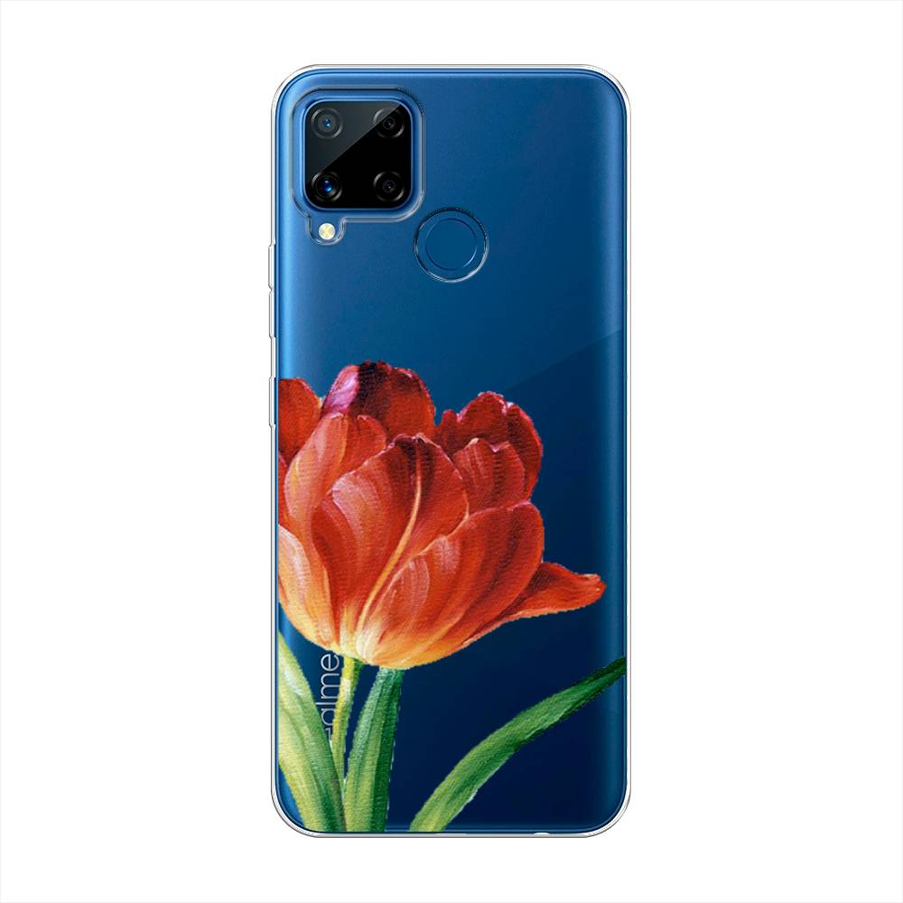 

Чехол Awog на Realme C15 "Красный тюльпан", Разноцветный, 255050-8