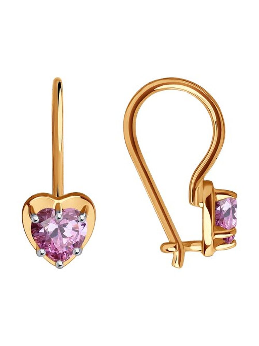 

Серьги из золота TEO MAORI 829812, фианит, 829812