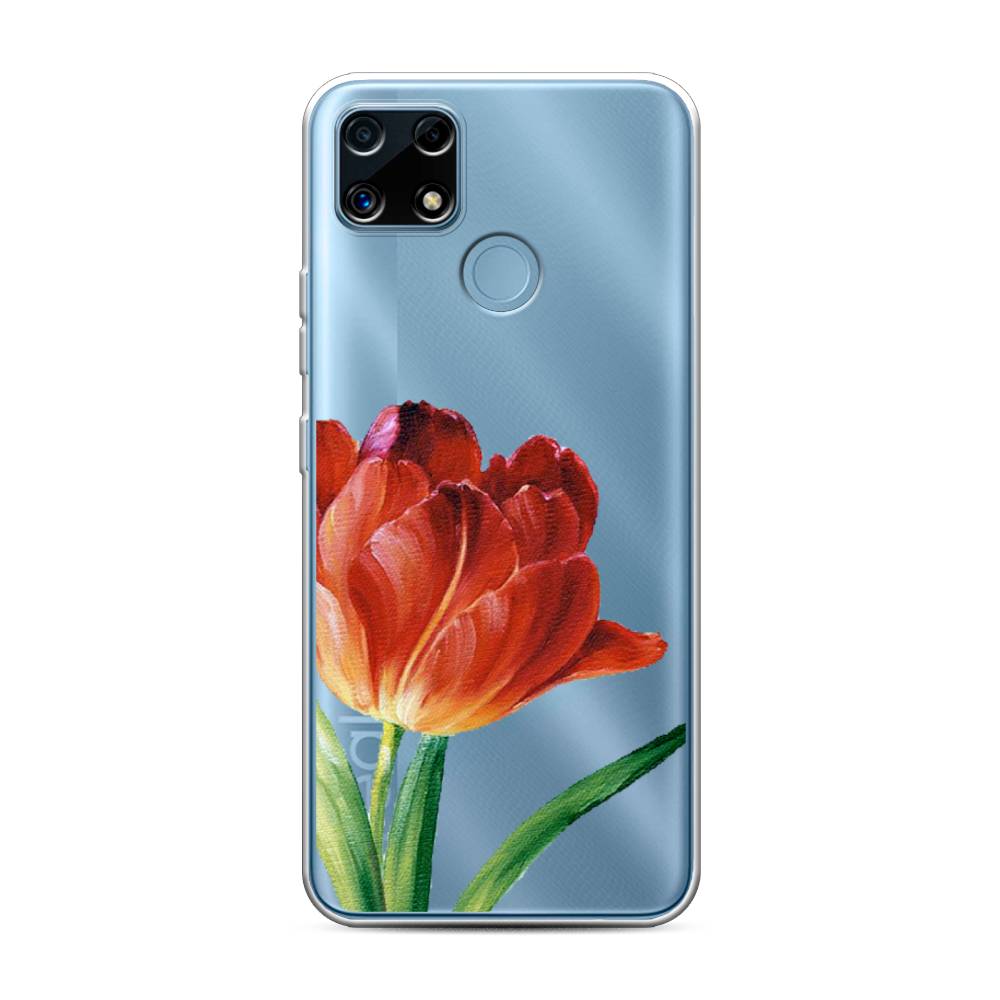 

Чехол Awog на Realme C25/C25s "Красный тюльпан", Разноцветный, 256950-8