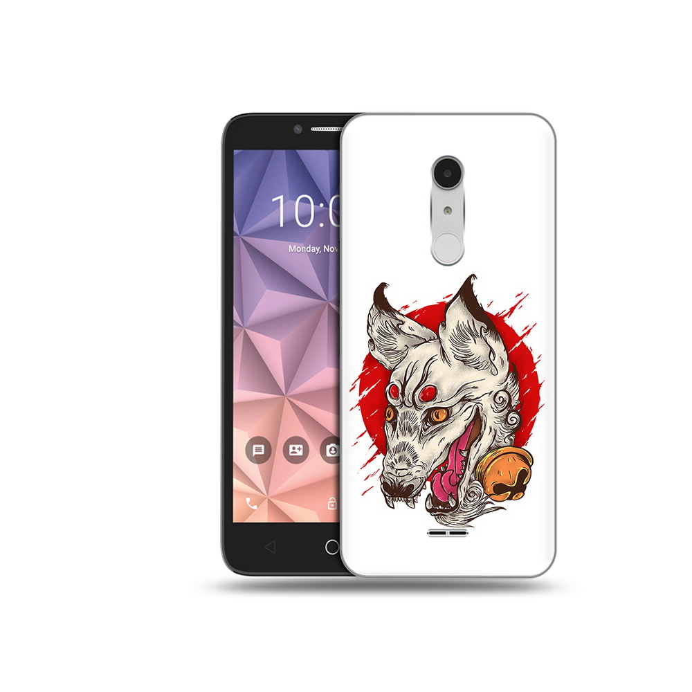 

Чехол MyPads Tocco для Alcatel A3 XL страшная собака, Прозрачный, Tocco