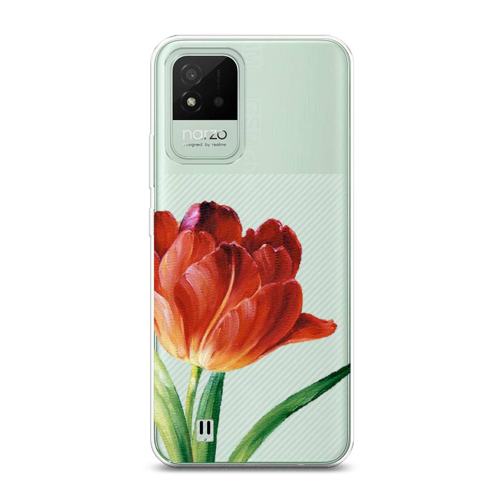 

Чехол Awog на Realme Narzo 50i "Красный тюльпан", Разноцветный, 2510050-8