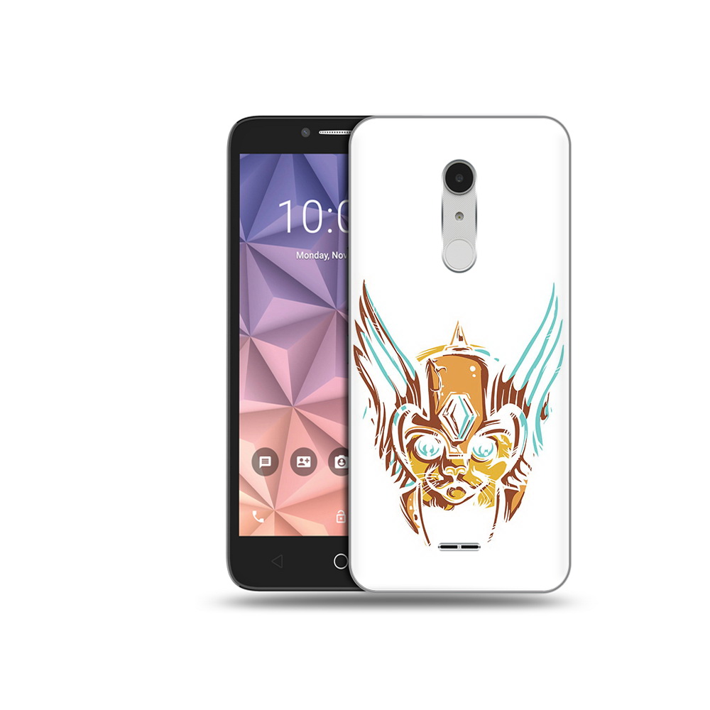 

Чехол MyPads Tocco для Alcatel A3 XL тор абстракция, Прозрачный, Tocco