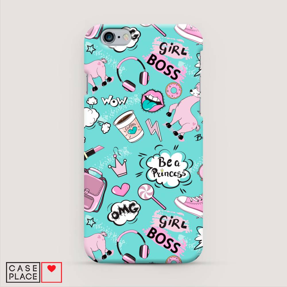 

Пластиковый чехол "Стильная лама" на Apple iPhone 6S, 0104S20-1