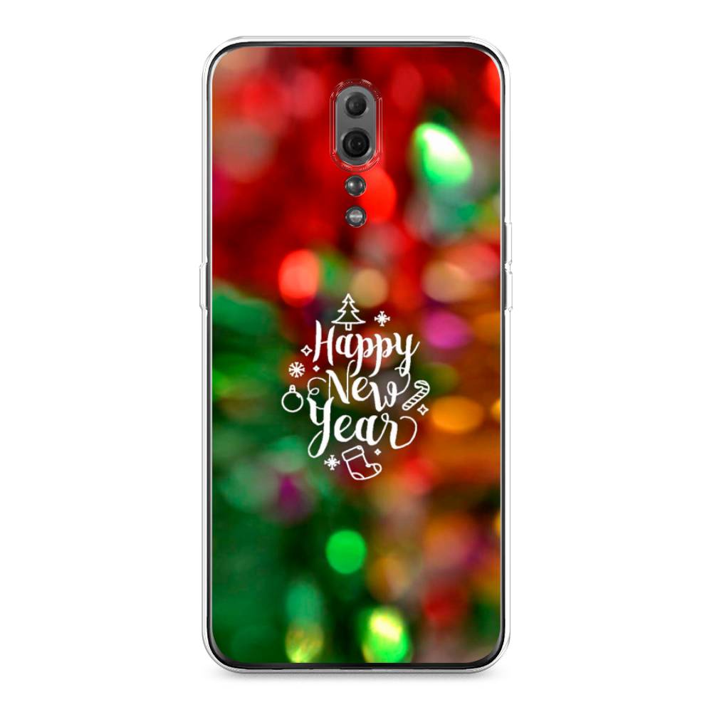 

Чехол для Oppo Reno Z "Новый Год на елке", Зеленый;красный;желтый, 250950-5