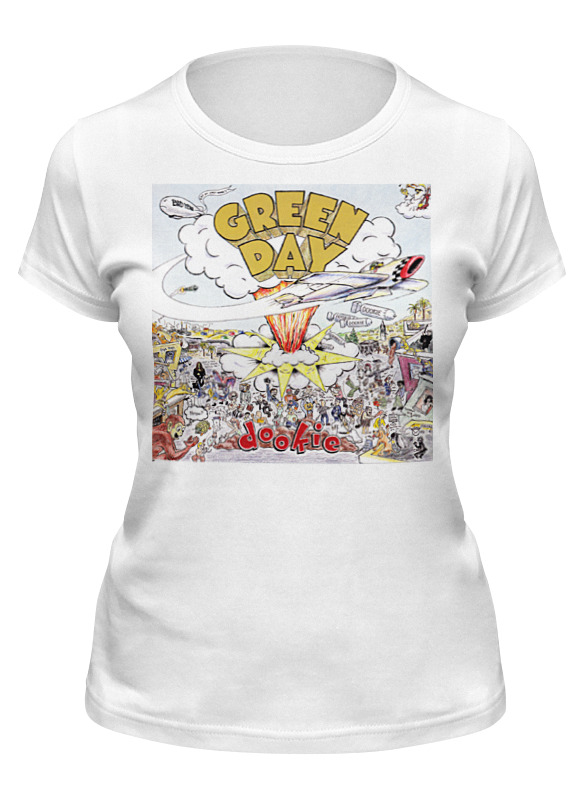 

Футболка женская Printio Green day dookie белая 2XL, Белый, Green day dookie