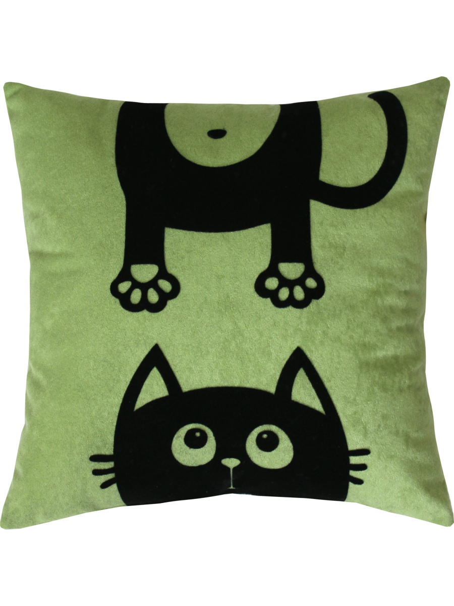 

Подушка декоративная МАТЕХ MEOW LINE 35*35*15. Цвет фисташковый арт. 37-811, MEOW