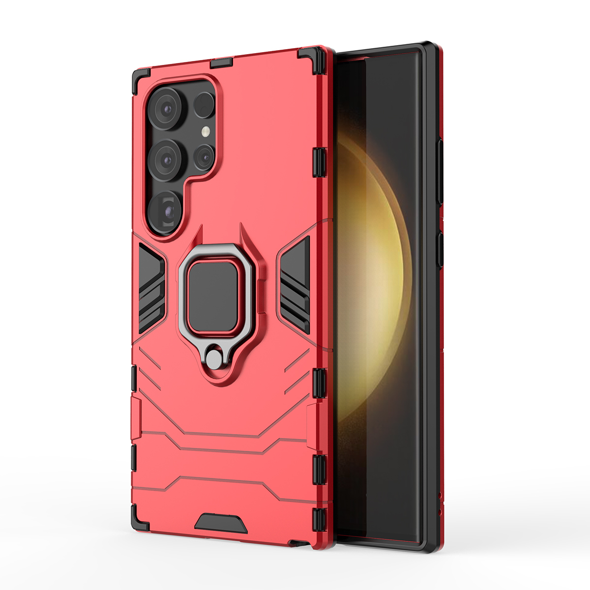 

Противоударный чехол с кольцом Panther Case для Samsung Galaxy S24 Ultra, красный, Panther Case