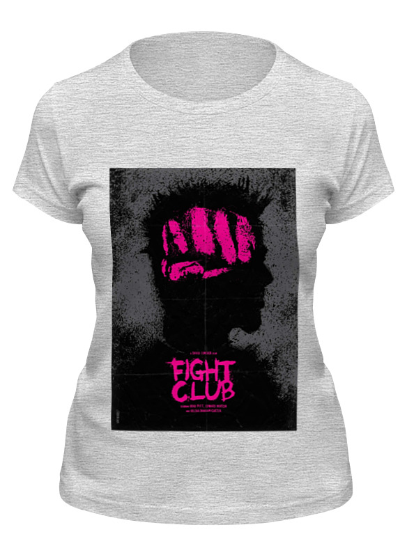 

Футболка женская Printio Fight club / бойцовский клуб серая 2XL, Серый, Fight club / бойцовский клуб
