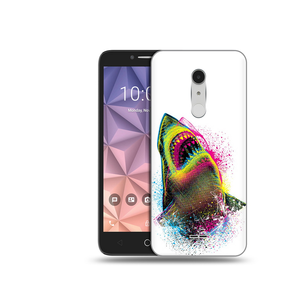 

Чехол MyPads Tocco для Alcatel A3 XL челюсти-2, Прозрачный, Tocco