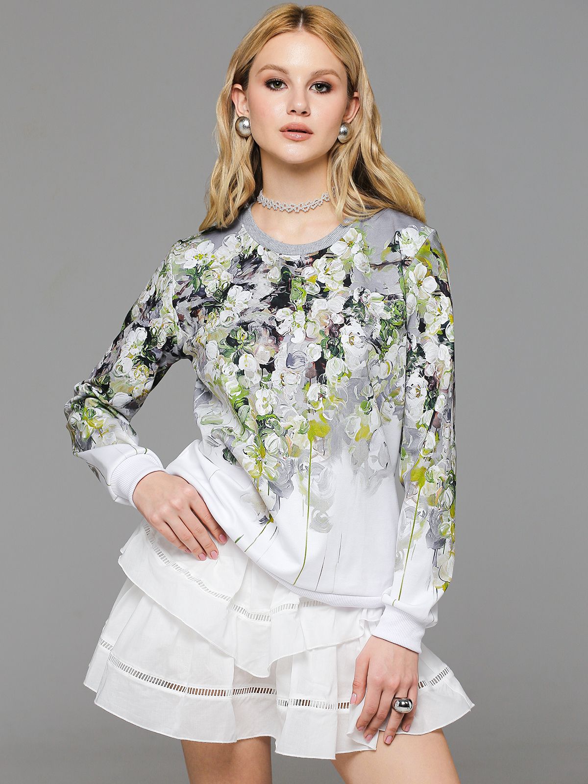 

Свитшот женский SAHAR Art lab OSWP серый 3XL, OSWP