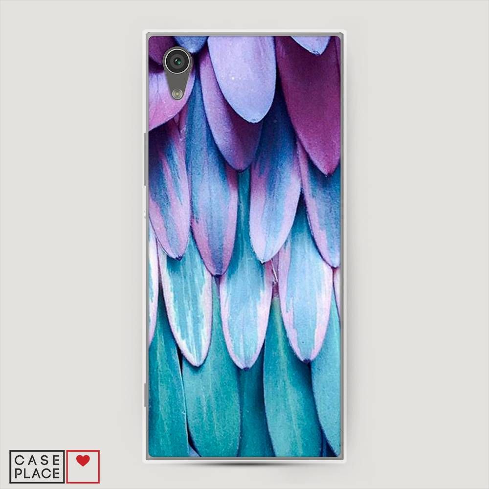 

Чехол на Sony Xperia L1 "Синее перо", Фиолетовый;голубой, 52550-3
