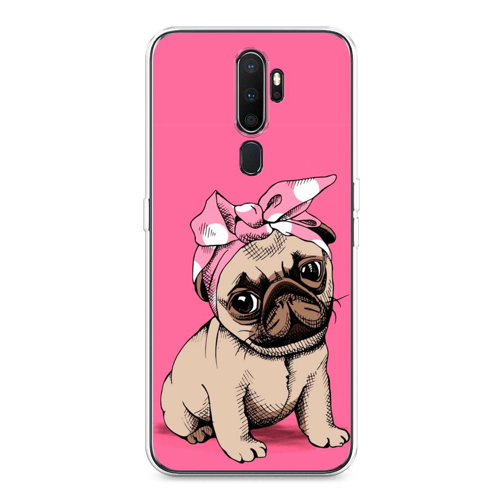 фото Силиконовый чехол "dog pin-up" на oppo a9 (2020) awog