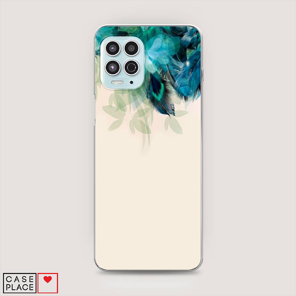 

Чехол Awog на Motorola Moto G100 "Перья голубого цвета", Разноцветный, 241650-2