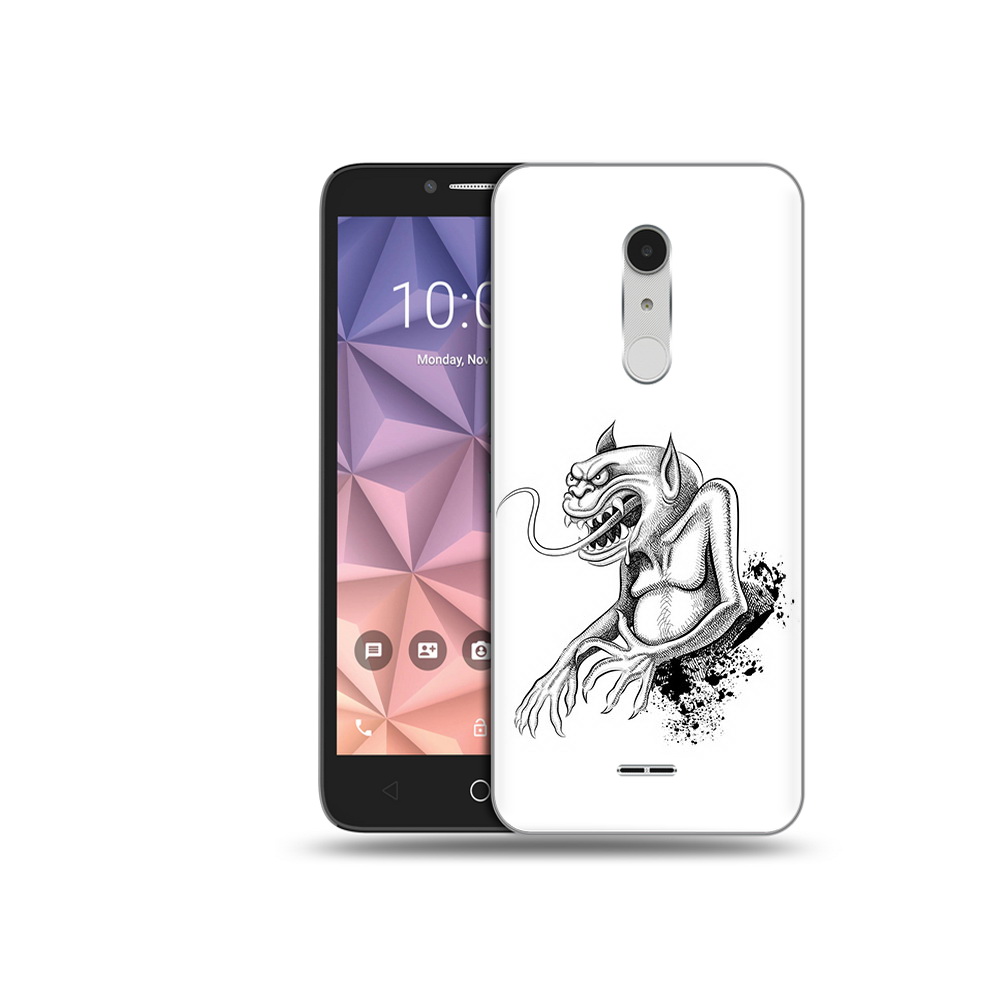 

Чехол MyPads Tocco для Alcatel A3 XL чорт, Прозрачный, Tocco