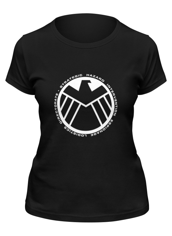 

Футболка женская Printio S.h.i.e.l.d. черная 2XL, Черный, S.h.i.e.l.d.