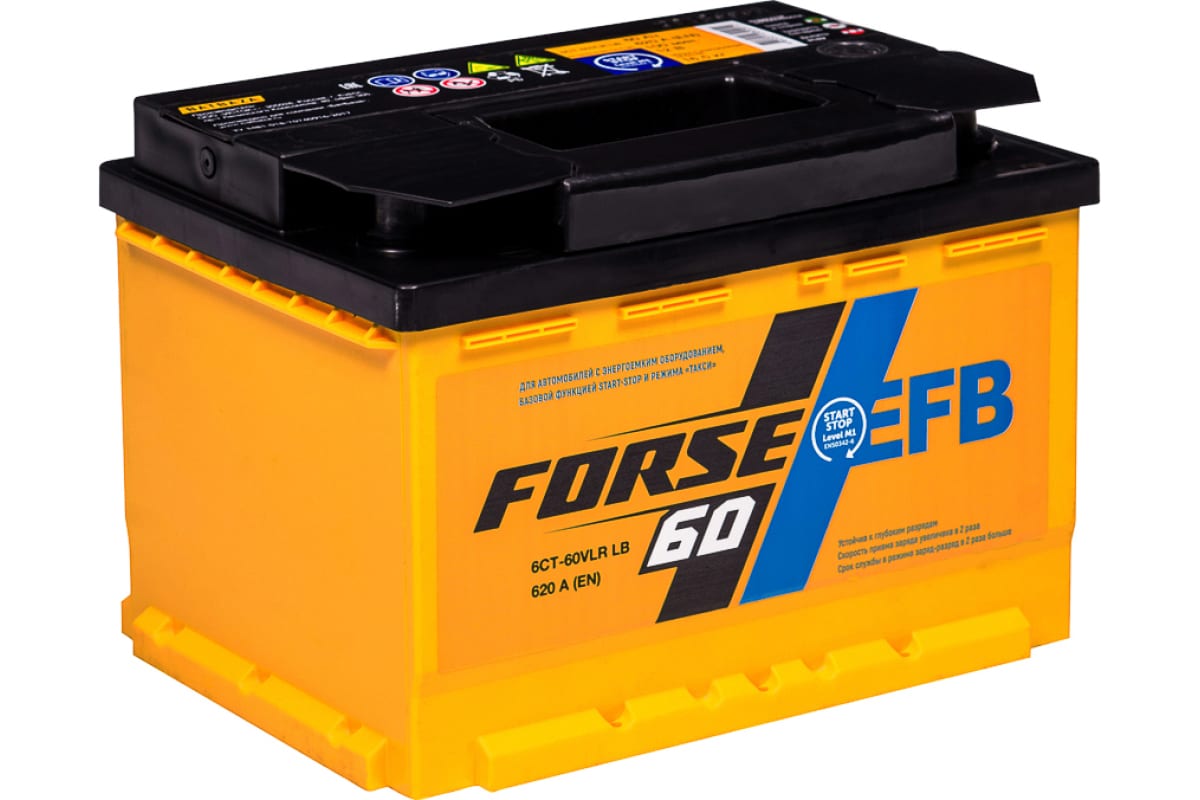 

Аккумуляторная батарея FORSE EFB 6ст-60 VLR 0 LB 560110051