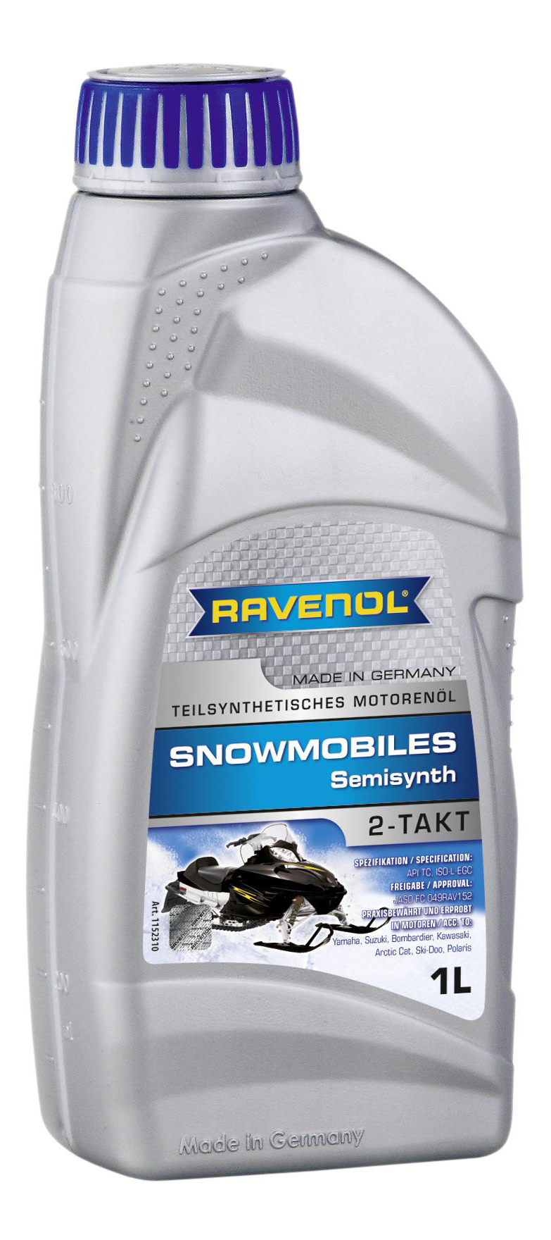 Моторное Масло Ravenol Snowmobiles Teilsynth 2-Takt 5W-30 1Л