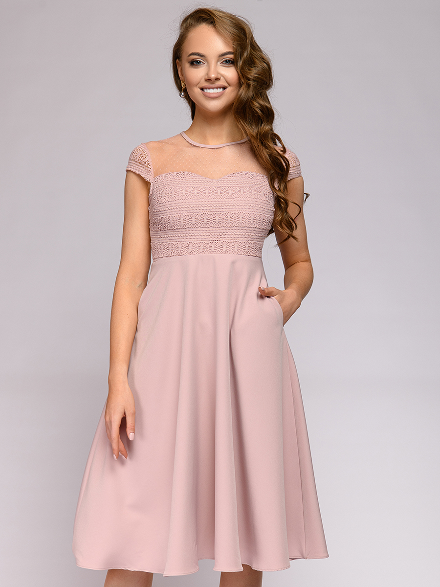 

Платье женское 1001dress 0112001-30062 розовое 44, 0112001-30062