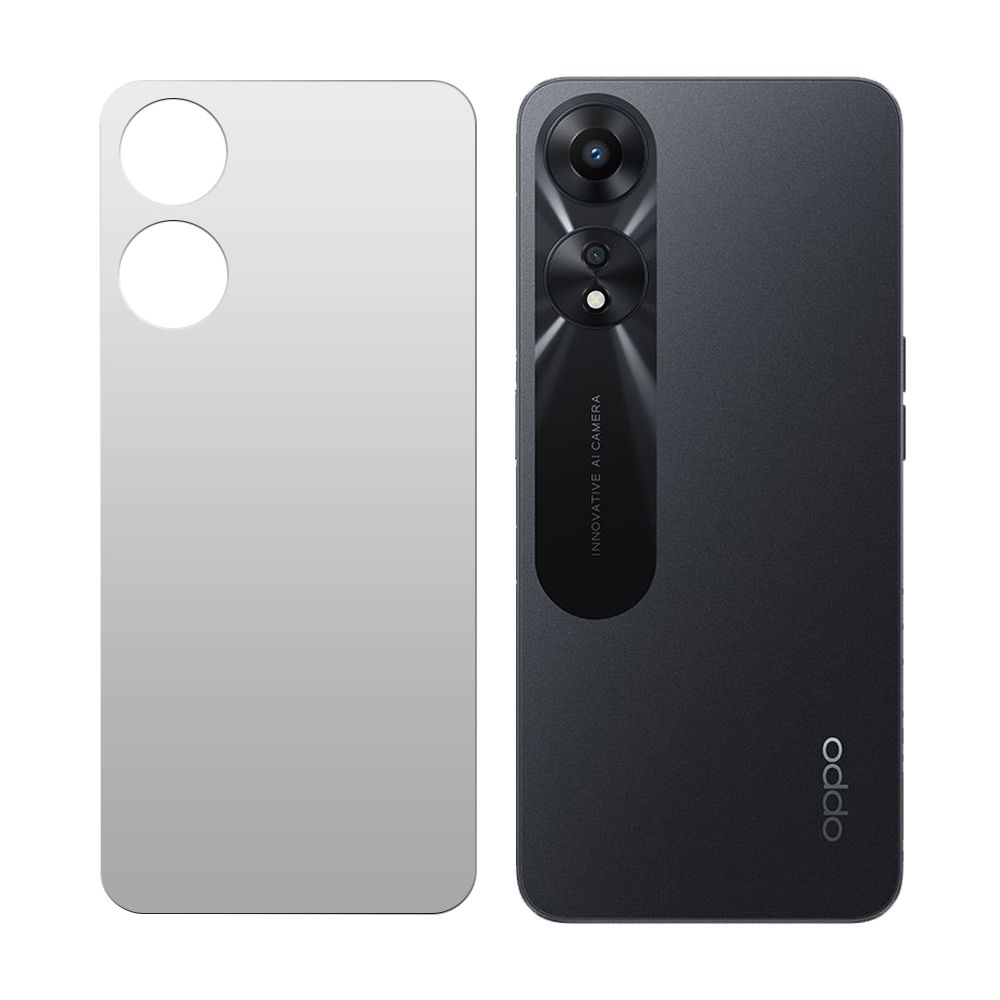 

Стекло защитное гибридное МАТОВОЕ Krutoff для Oppo A58 задняя сторона