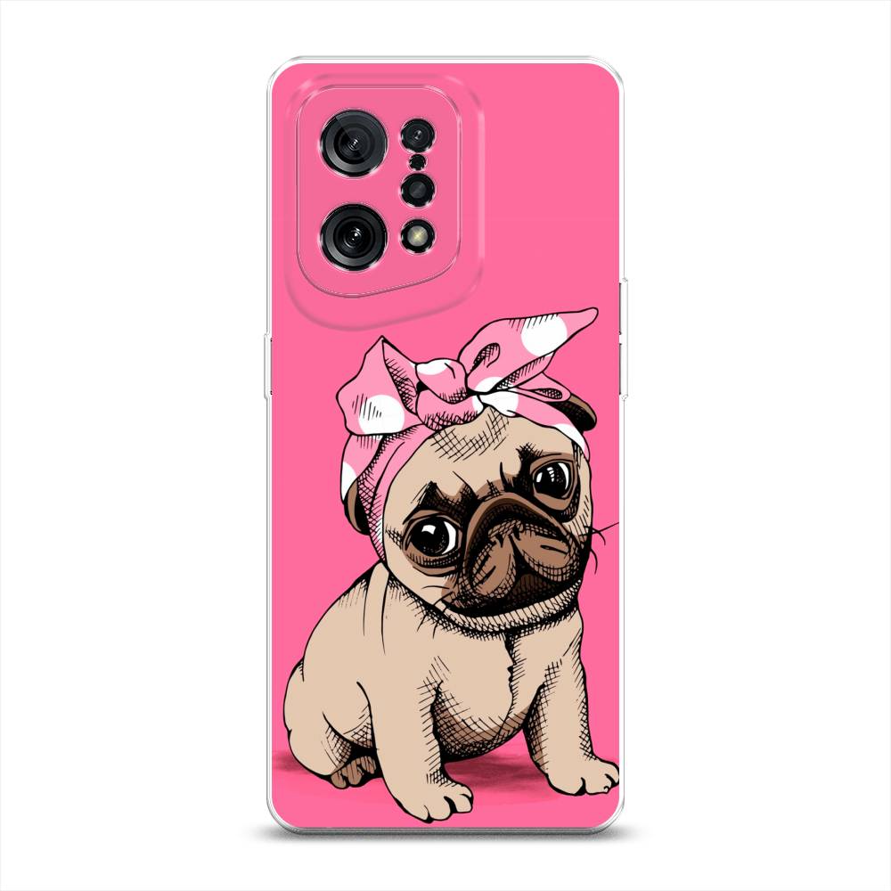 

Чехол Awog на Oppo Find X5 "Dog Pin-Up", Разноцветный, 259750-2