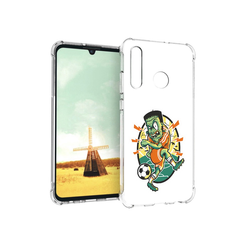 Чехол MyPads Tocco для Huawei P Smart+ зомби футболист