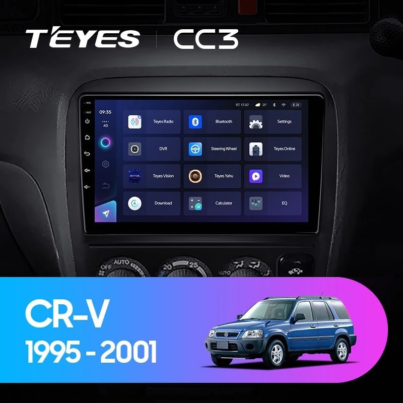 Штатная магнитола TEYES CC3L 464 Honda CR-V 1995-2001 2810000₽