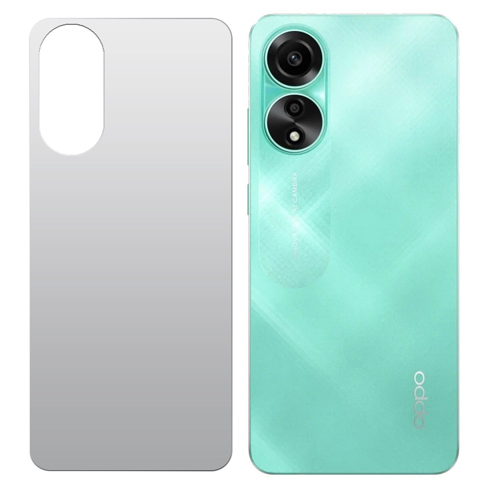

Стекло защитное гибридное МАТОВОЕ Krutoff для Oppo A78 задняя сторона