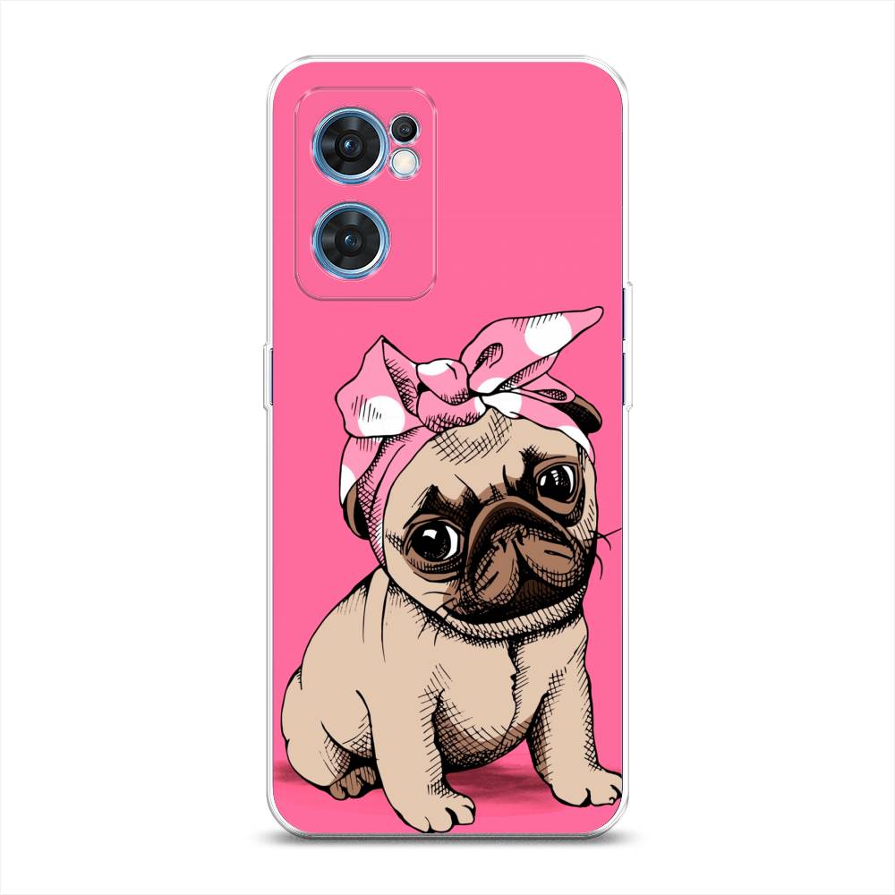 фото Силиконовый чехол "dog pin-up" на oppo find x5 lite awog