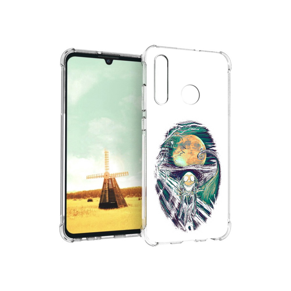 

Чехол MyPads Tocco для Huawei P Smart+ зубастое существо абстракция, Прозрачный, Tocco