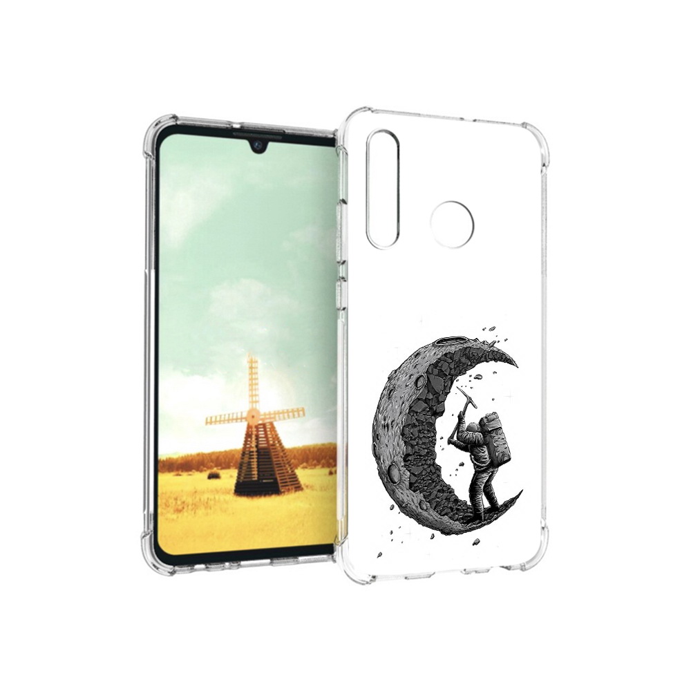 

Чехол MyPads Tocco для Huawei P Smart+ камненная луна, Прозрачный, Tocco