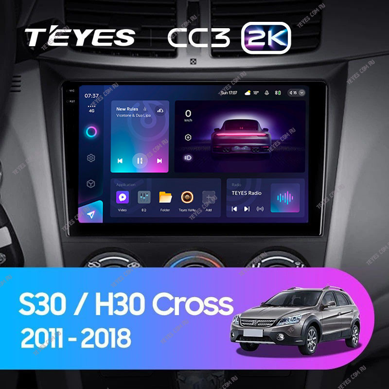 Штатная магнитола Teyes CC3 2K 432 Dongfeng S30 H30 Cross 2011-2018 3770000₽