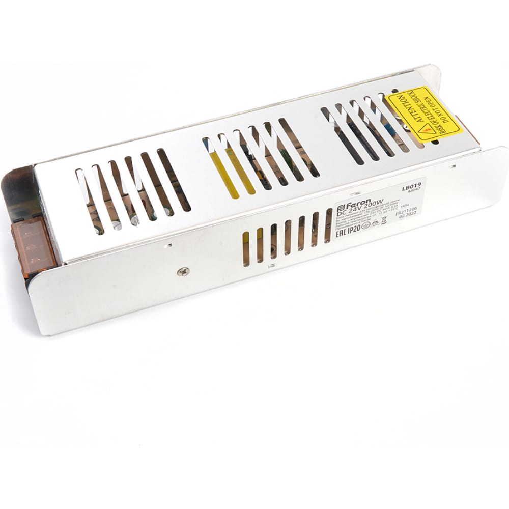 FERON Трансформатор электронный для светодиодной ленты 200W 24V (драйвер), LB019, 48047 трансформатор электронный для светодиодной ленты 200w 12v feron драйвер lb009 21498