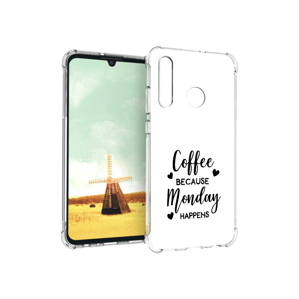 

Чехол MyPads Tocco для Huawei P Smart+ кофе и понедельник стал счастливым, Прозрачный, Tocco