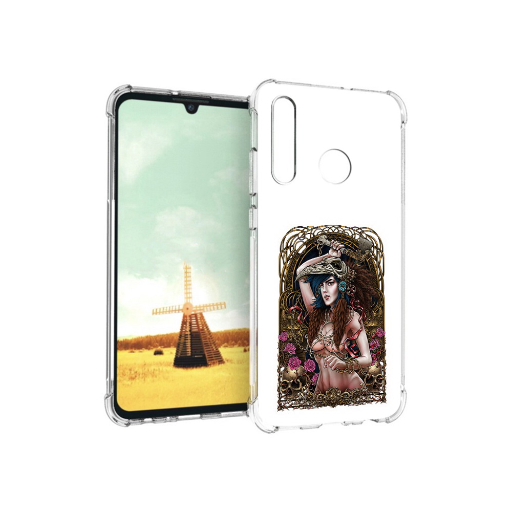 

Чехол MyPads Tocco для Huawei P Smart+ красивая девушка рисунок, Прозрачный, Tocco
