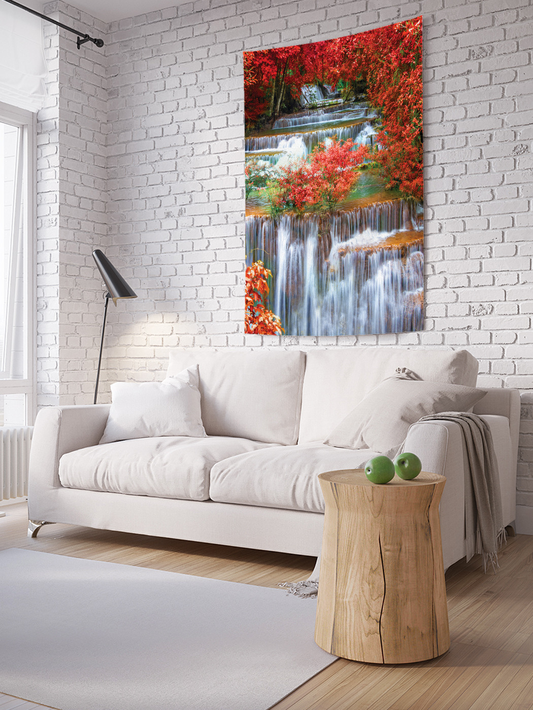 

Вертикальное фотопанно на стену JoyArty Водопад в деревьях 150x200 см, Водопад в деревьях